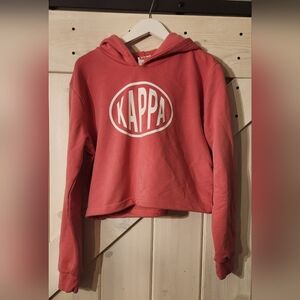 Y2K Kappa Pullover Hoodie. Size M. Pink.